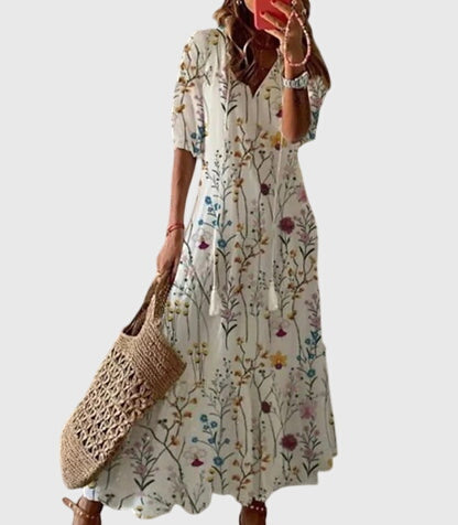 Aureline | Women’s V-Neck Midi Dress