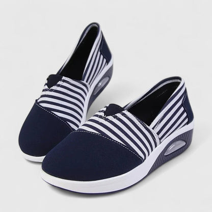 Blaire | Women’s Orthopedic Striped Slip On Loafers