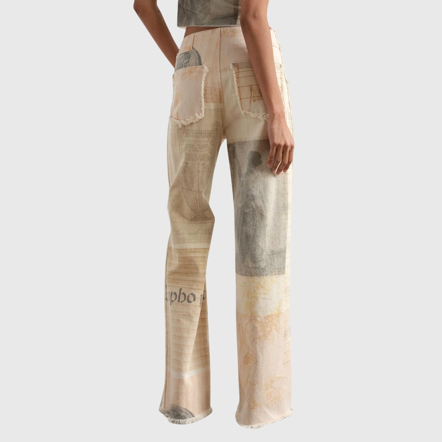 Kara | Women’s Wide Leg Printed Trousers