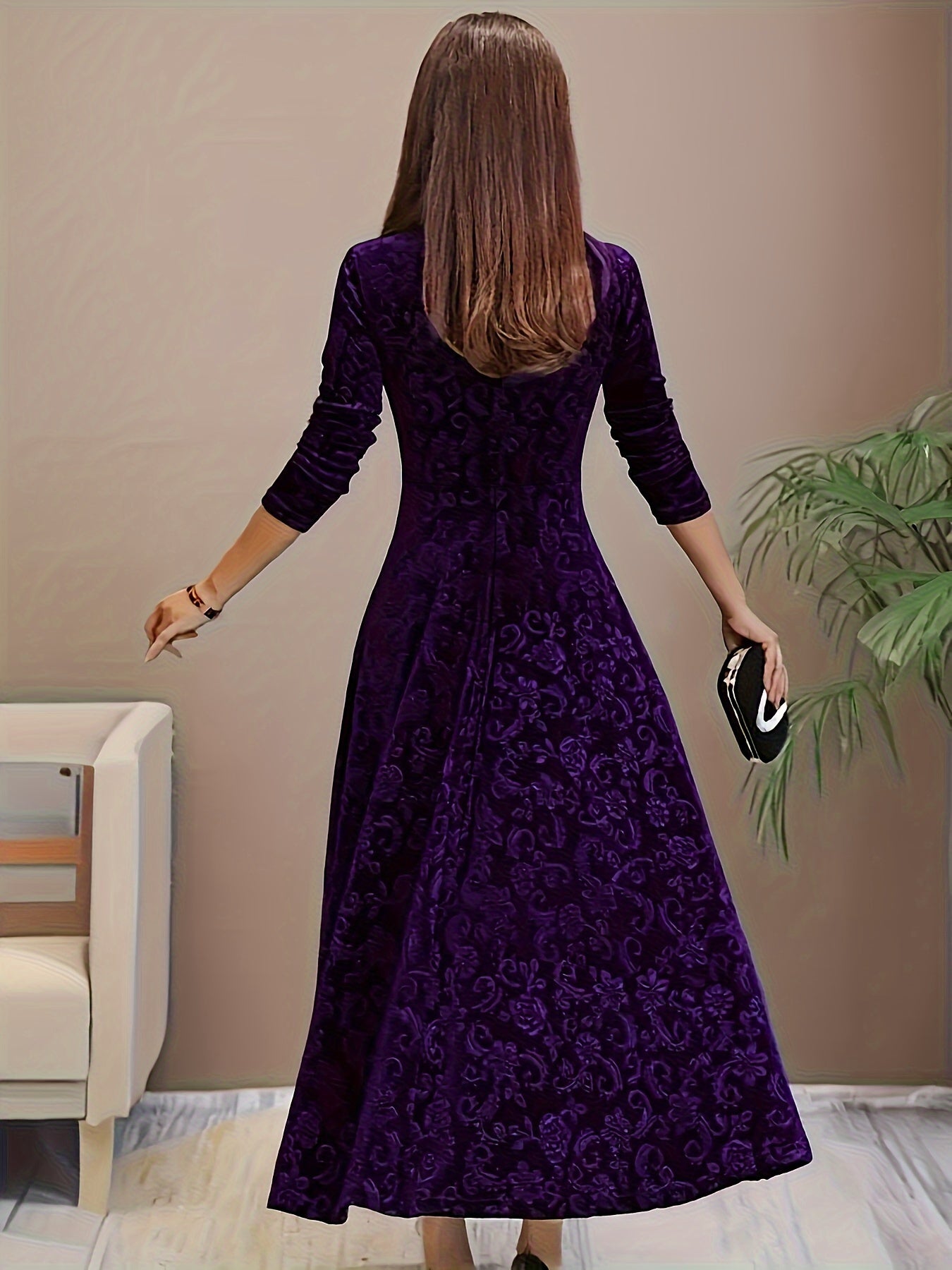 Amery | Women’s Square Neck Party Dress