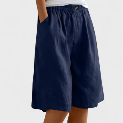 Tansy | Women’s Elegant Linen Blend Shorts