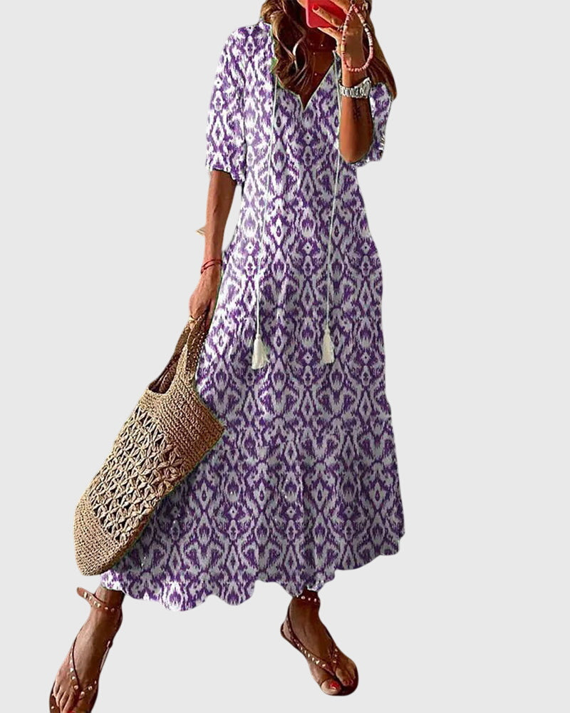 Aureline | Women’s V-Neck Midi Dress