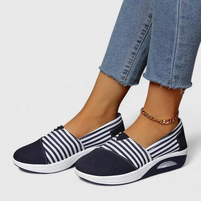 Blaire | Women’s Orthopedic Striped Slip On Loafers