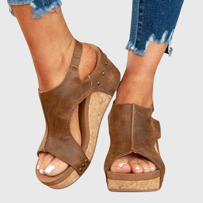 Marla | Women’s Orthopedic Cutout Wedge Sandals