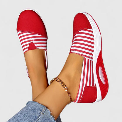 Blaire | Women’s Orthopedic Striped Slip On Loafers
