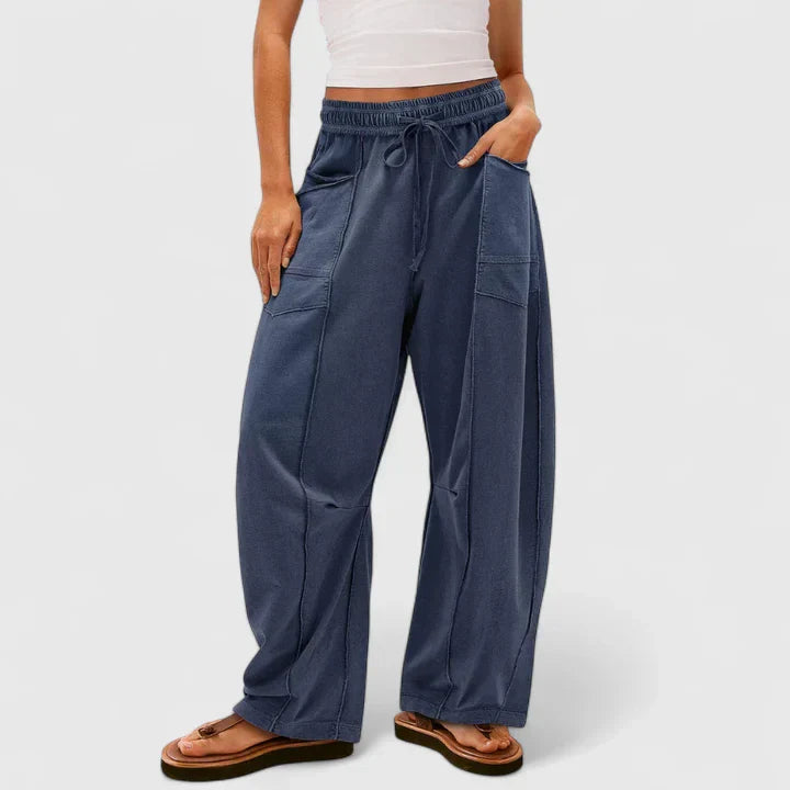Sable | Women’s Comfortable Drawstring Wide Leg Trousers