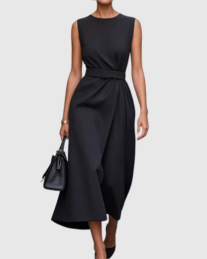 Marina | Women’s Round Neck Midi Dress