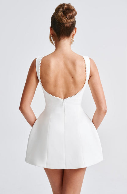 Mallory | Women’s Wedding Guest Structured Mini Dress