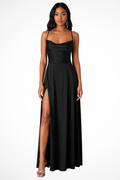 Aubrielle | Women’s Cowl Neck Maxi Dress
