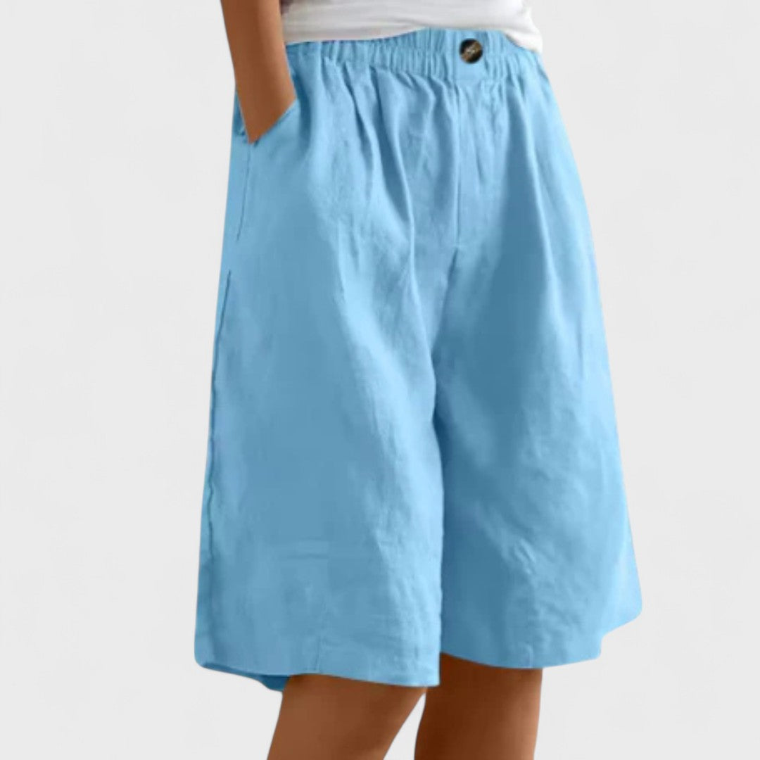Tansy | Women’s Elegant Linen Blend Shorts