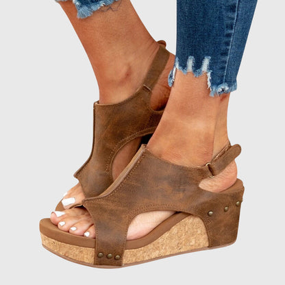 Marla | Women’s Orthopedic Cutout Wedge Sandals