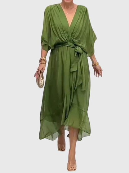 Savannah | Women’s Elegant Tie Waist Maxi Dress