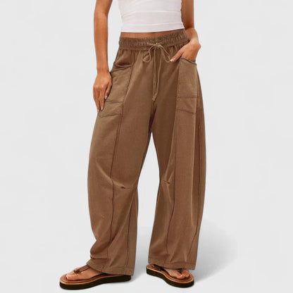 Sable | Women’s Comfortable Drawstring Wide Leg Trousers