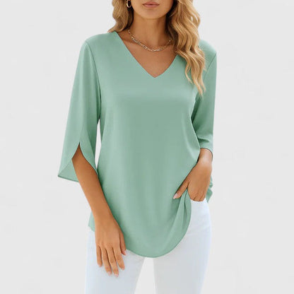 Avelisse | Women’s Relaxed V Neck Blouse