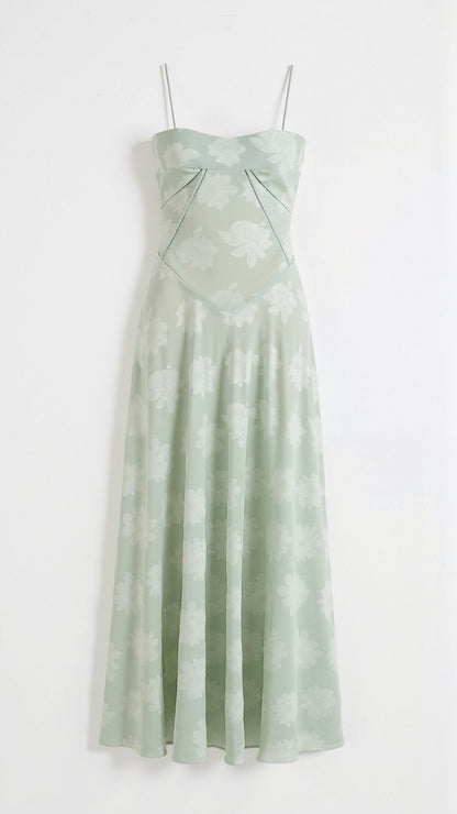 Elena | Women’s Wedding Slip Maxi Dress with Lace Detail