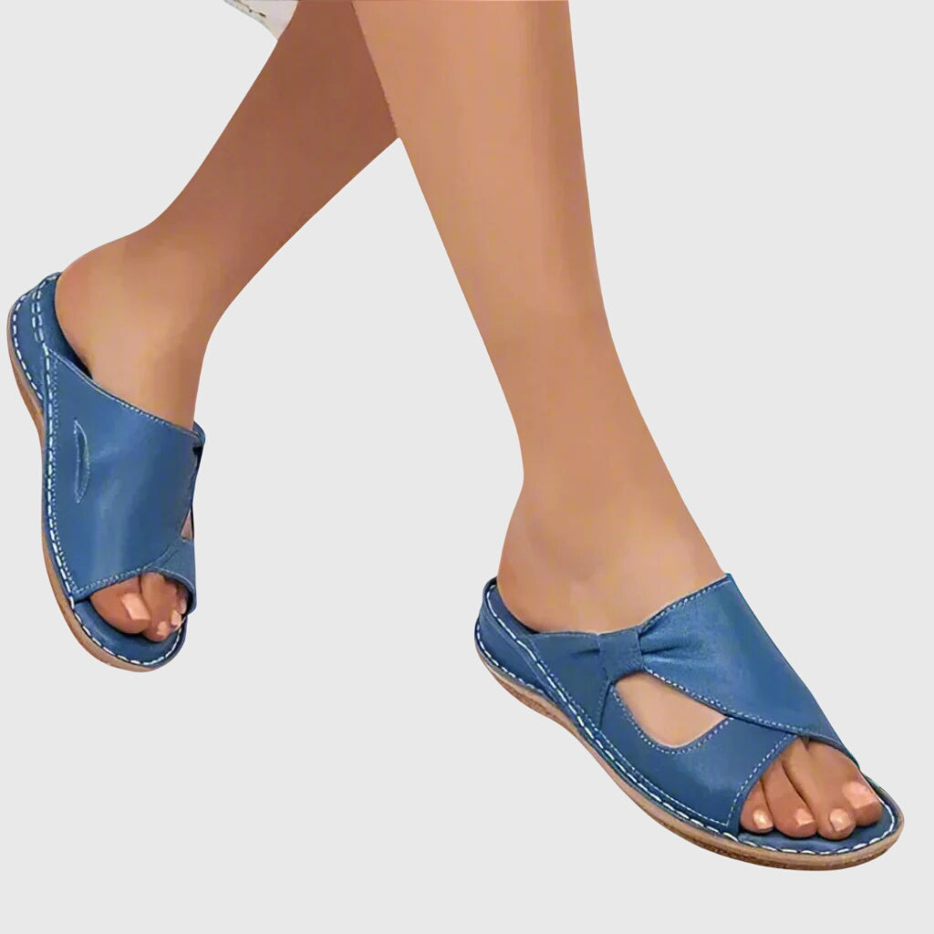Reagan | Women’s Orthopedic Cutout Slide Sandals