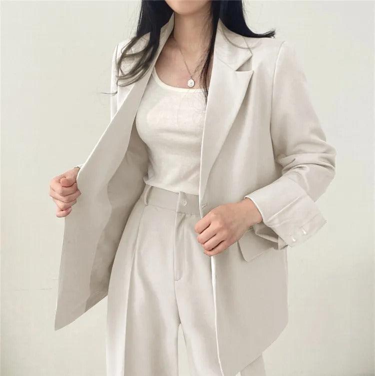 Maris | Women’s Tailored Suit Set with Long Blazer