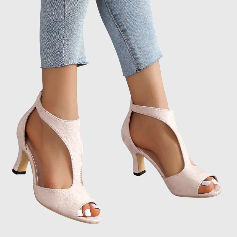 Soraya | Women’s Spring Cutout Open Toe Heels
