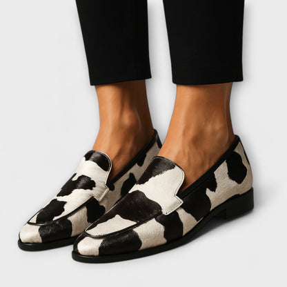 Briar | Women’s Orthopedic Cow Print Loafers