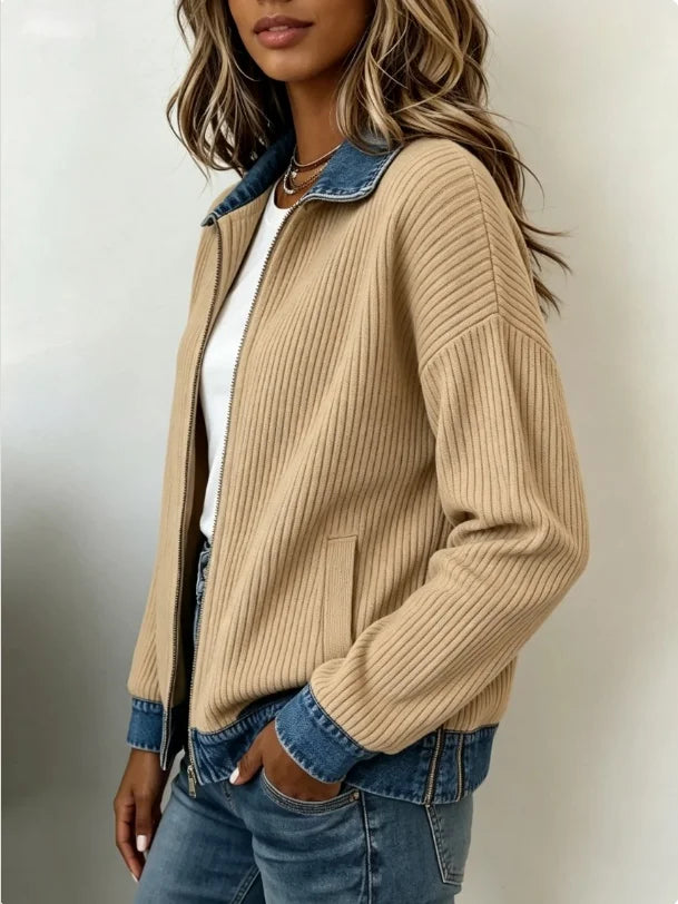 Maribel | Women’s Ribbed Knit Jacket