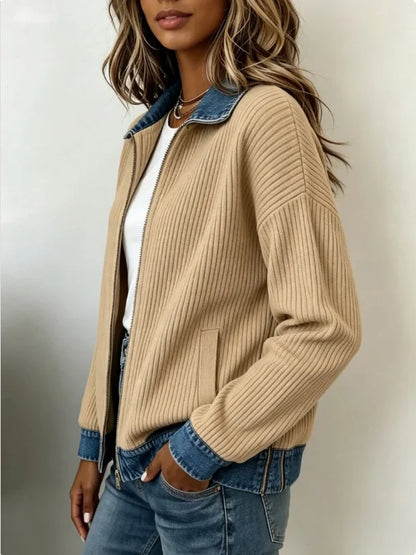 Maribel | Women’s Ribbed Knit Jacket