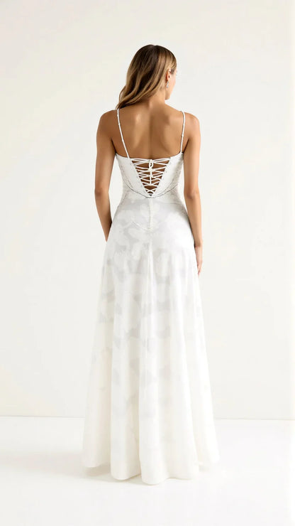 Athena | Women’s Lace Maxi Wedding Guest Dress