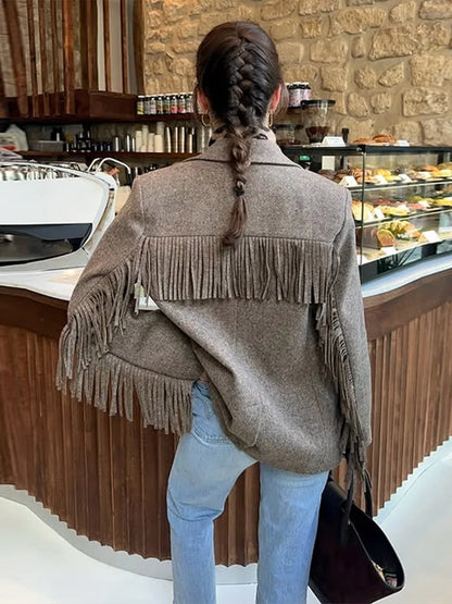 Maura | Women’s Tassel Blazer Jacket