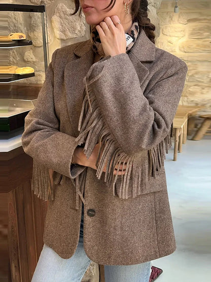 Maura | Women’s Tassel Blazer Jacket