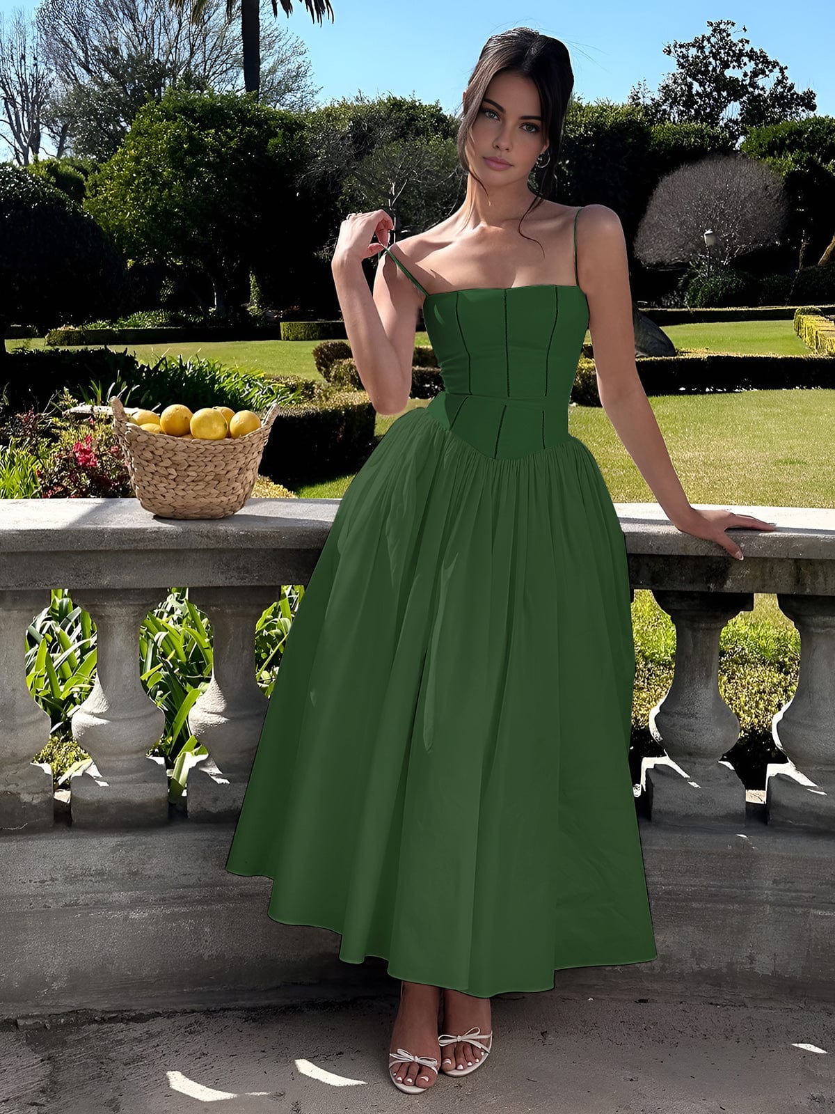 Marianne | Women’s Wedding Corset Midi Dress