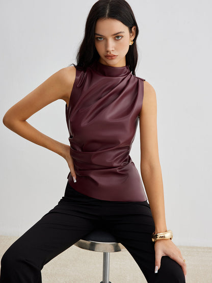 Viela | Women’s Summer Sleeveless Chic High Neck Top
