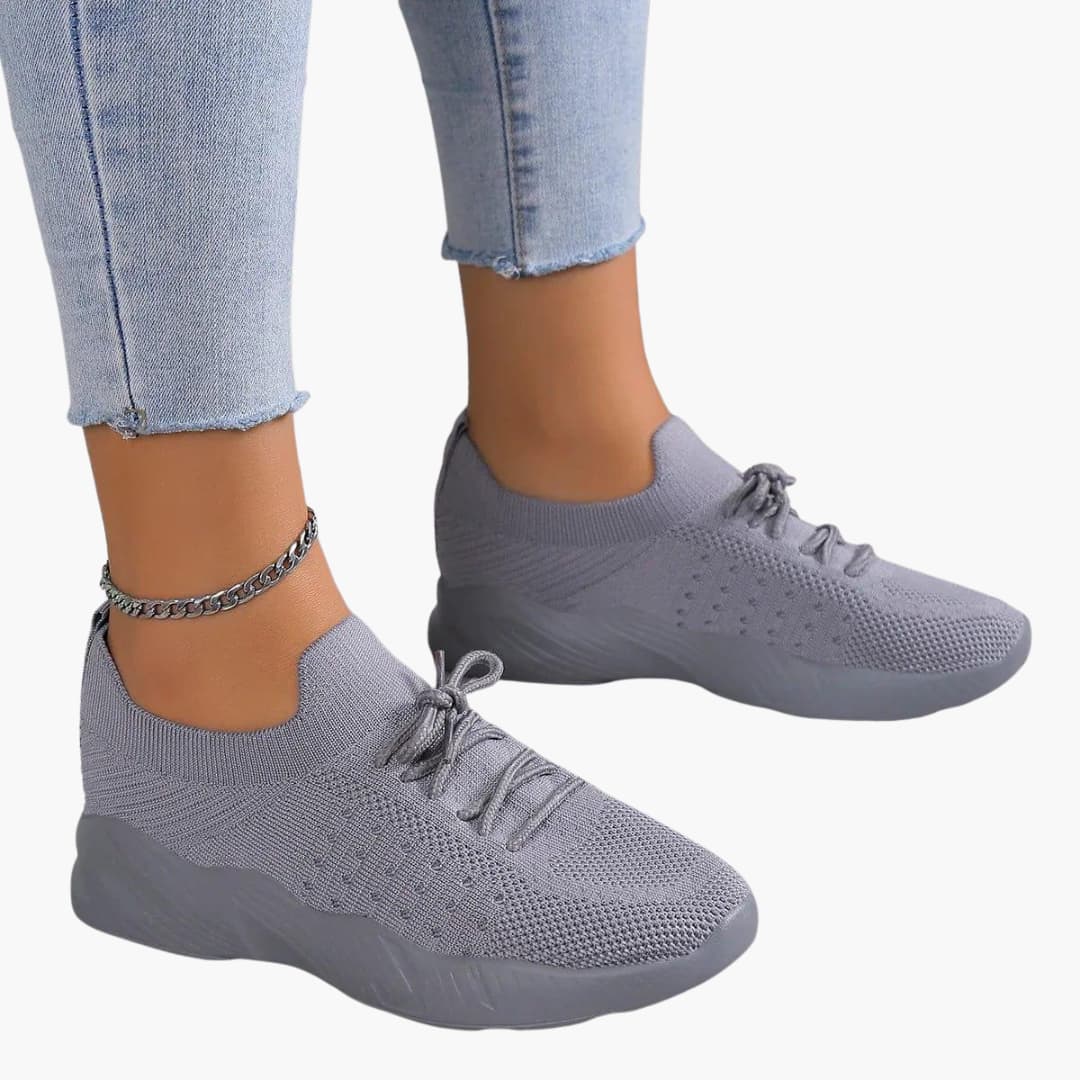 Janelle | Women’s Mesh Lace-Up Sneakers with Flexible Sole