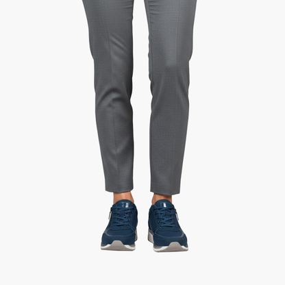 Bailey | Women’s Lace-Up Sneakers with Side Zipper Closure