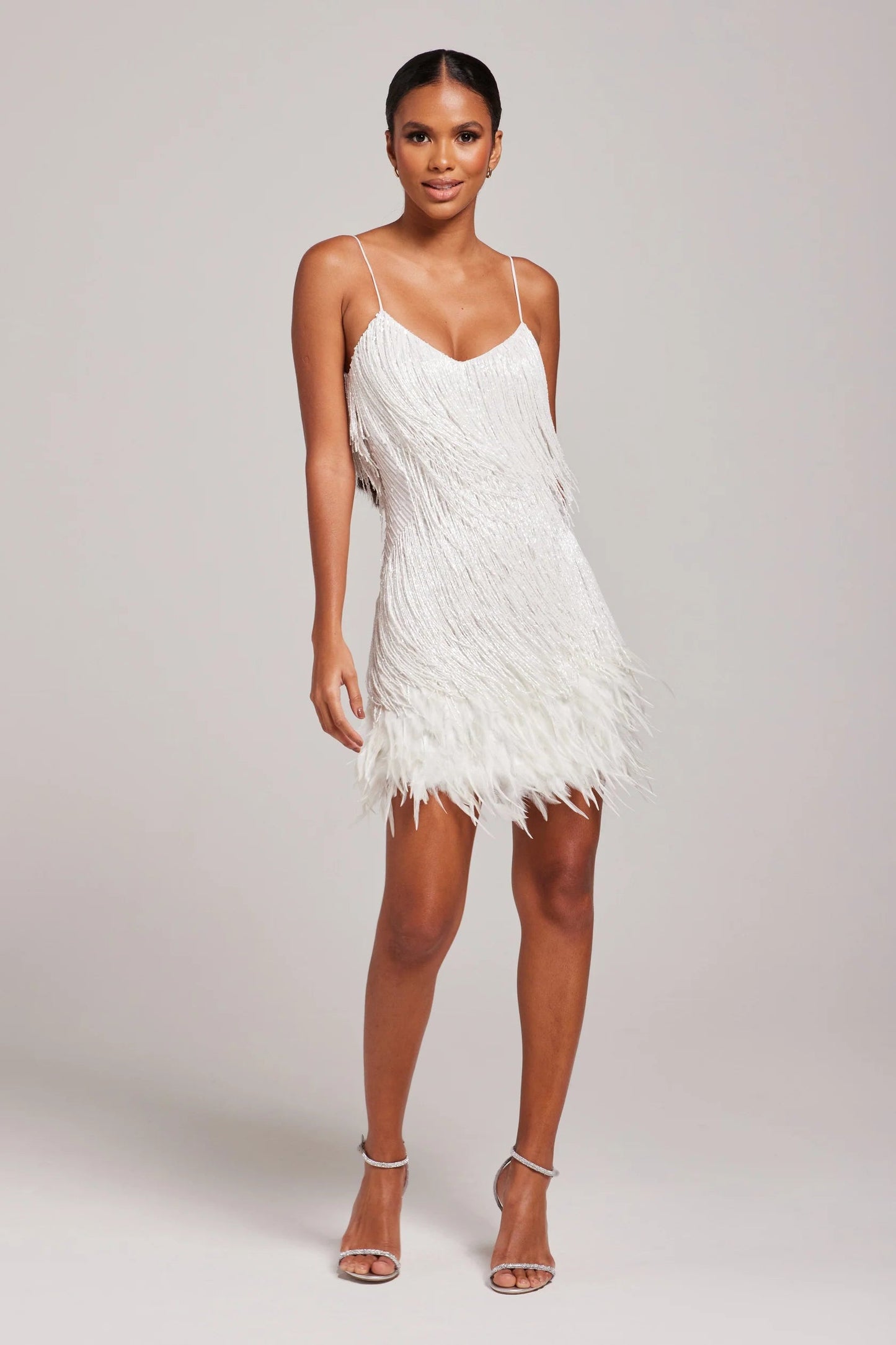Anastasia | Women’s Cocktail Fringe Feather Mini Dress