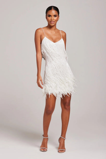 Anastasia | Women’s Cocktail Fringe Feather Mini Dress