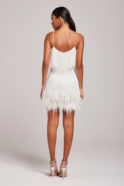 Anastasia | Women’s Cocktail Fringe Feather Mini Dress