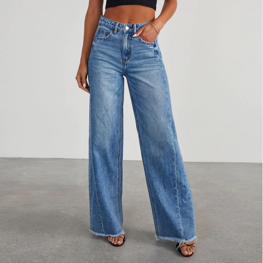 Savannah | Women’s Casual High-Waist Wide-Leg Jeans
