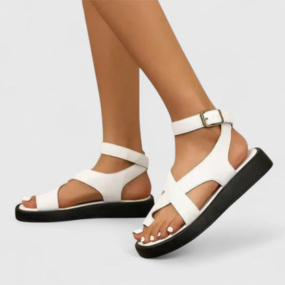 Brinley | Women’s Orthopedic Cross Strap Platform Sandals