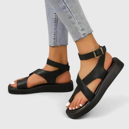 Brinley | Women’s Orthopedic Cross Strap Platform Sandals
