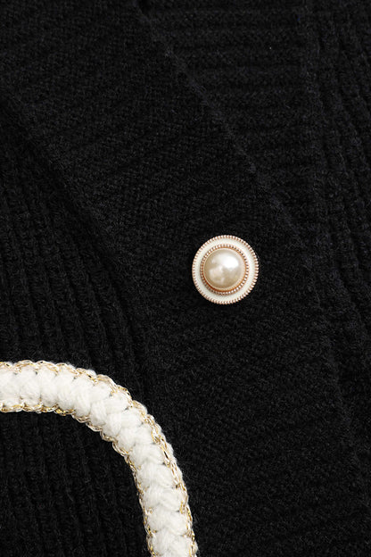 Marielle | Women’s Knit Patch Cardigan