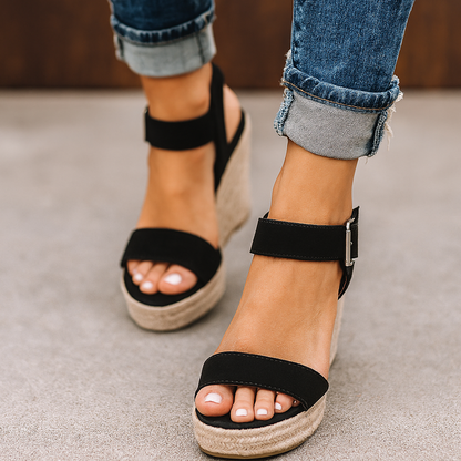 Zyra | Women’s Open-Toe Spring Wedge Heel Sandals