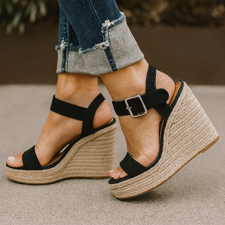 Jordan | Women’s Spring Open Toe Wedge Heel Sandals