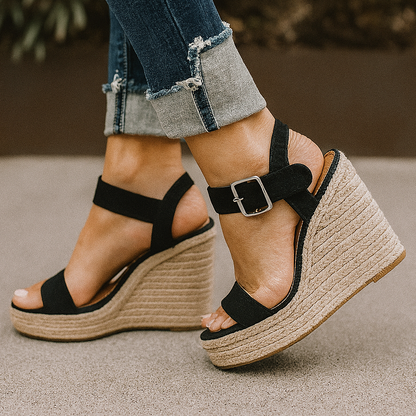 Jordan | Women’s Spring Open Toe Wedge Heel Sandals