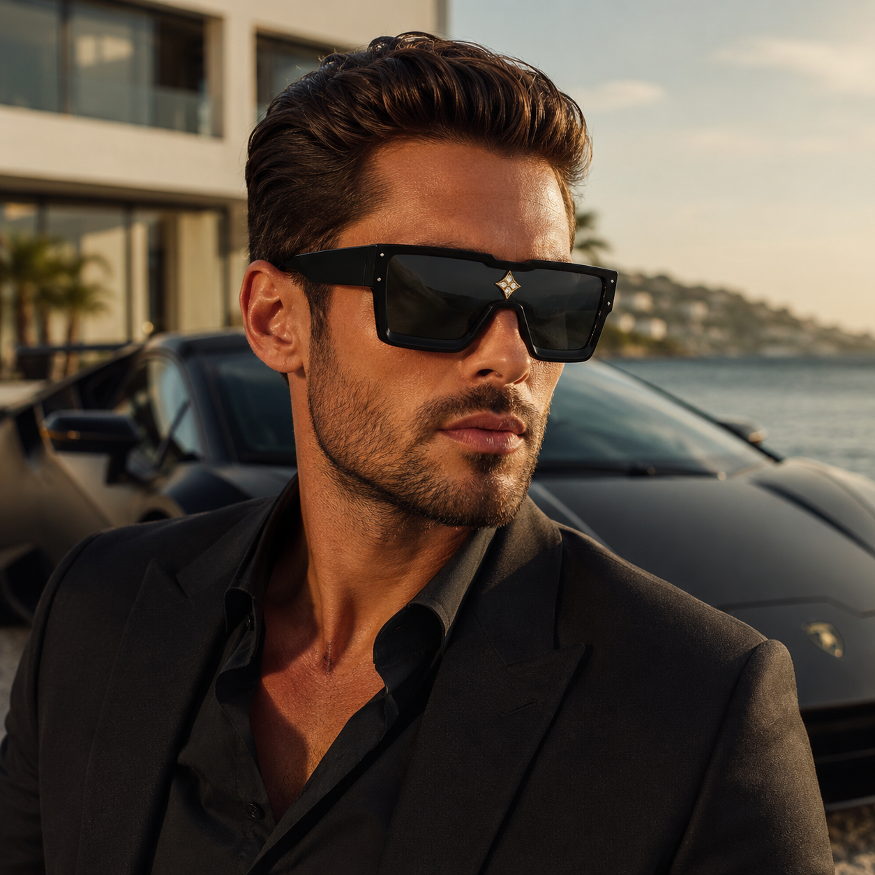 Rome | Men's Square Shield Sunglasses