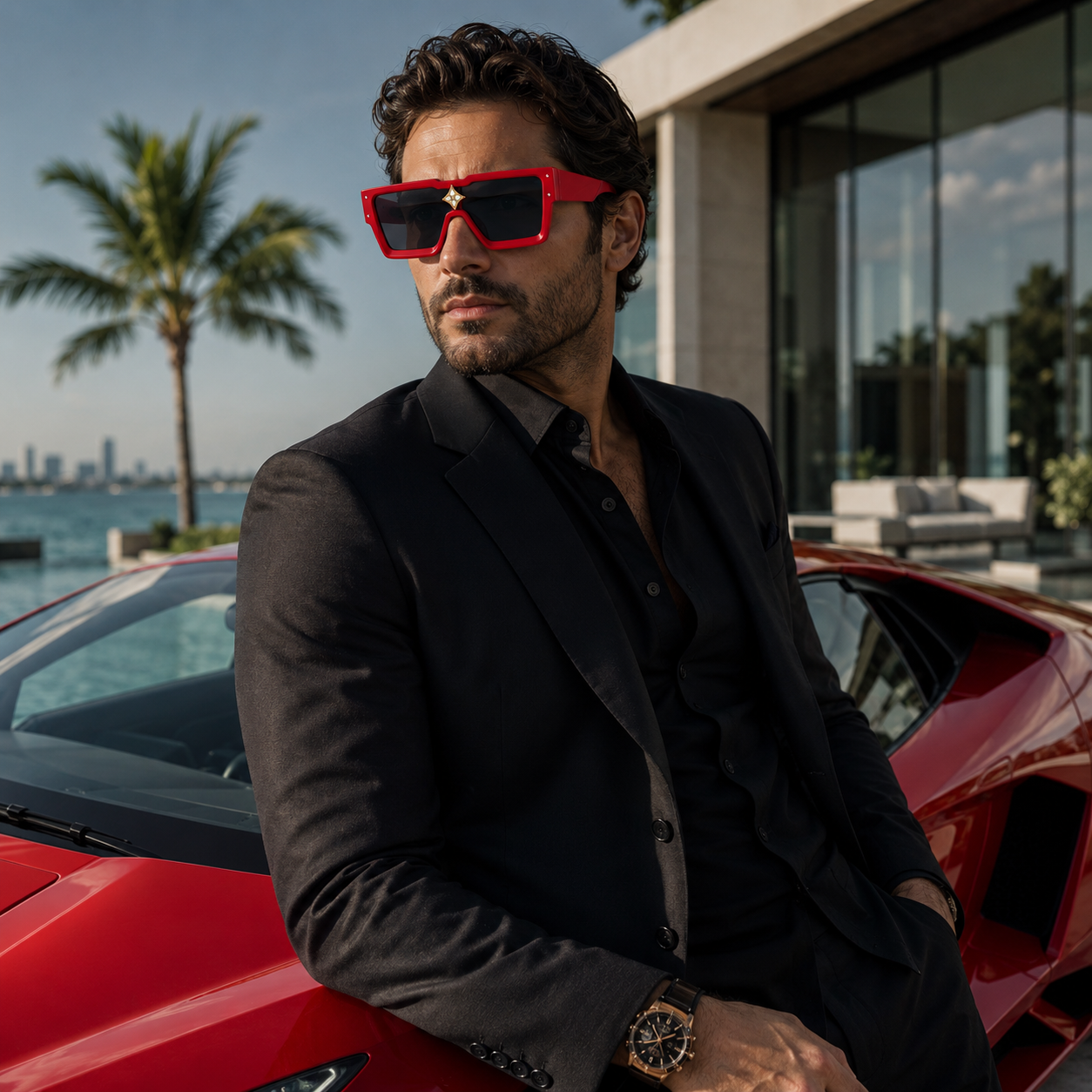 Rome | Men's Square Shield Sunglasses
