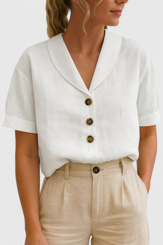 Niyana | Women’s Sophisticated Button Front Blouse