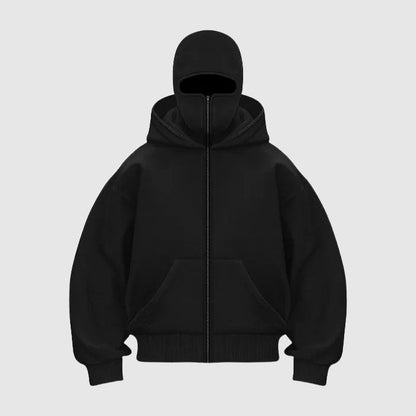 Lucian | Men’s Balaclava Zip-Up Hoodie