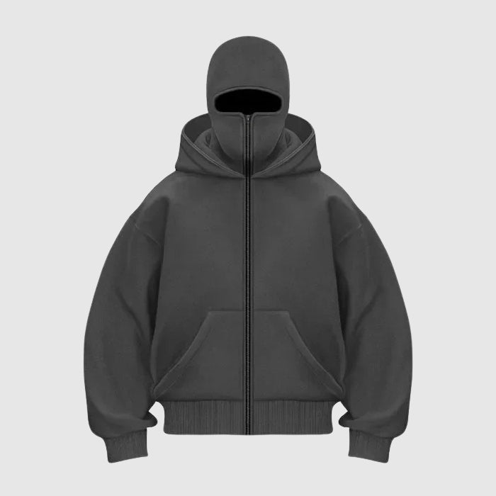 Lucian | Men’s Balaclava Zip-Up Hoodie