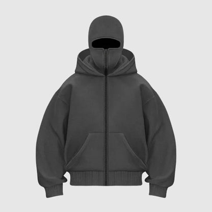 Lucian | Men’s Balaclava Zip-Up Hoodie