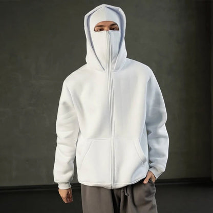 Lucian | Men’s Balaclava Zip-Up Hoodie