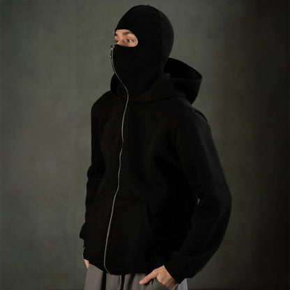 Lucian | Men’s Balaclava Zip-Up Hoodie